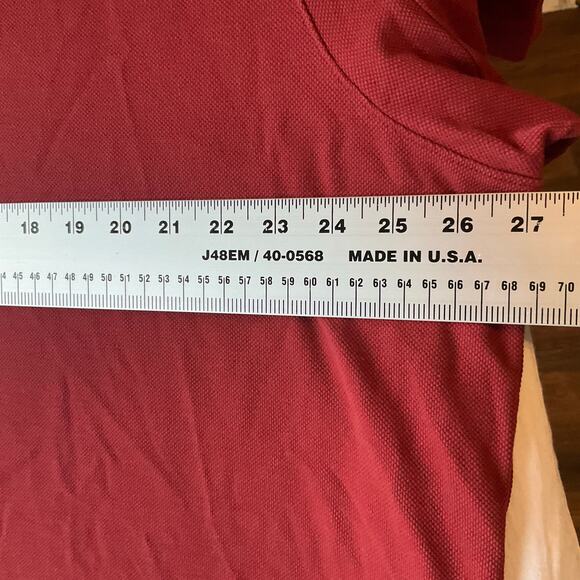 Duluth Trading Co. Men Short Sleeve Polo Shirt Size XL, bordeaux red - Picture 3 of 6